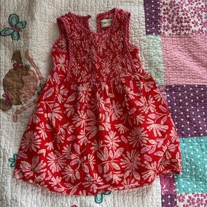 Zara Red and Pink Floral Dress